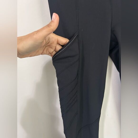 Lululemon Fresh Tracks Tight Black/Iced Wave White Reflective Leggings - Picture 11 of 13